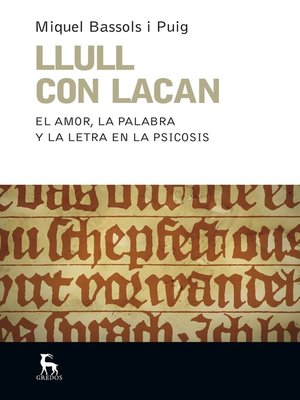 cover image of Llull con Lacan